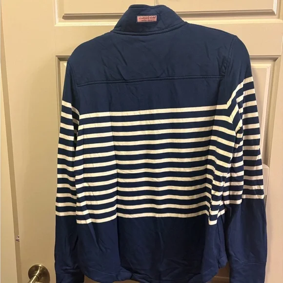 Vineyard Vines Blue Quarter-Zip Pullover - Picture 5 of 5